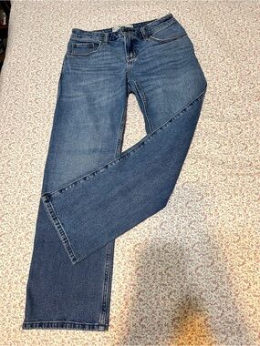 Hollister Co. Low Rise Straight-Leg Blue Denim Jeans. 2R